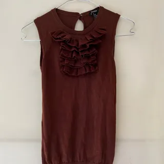 تاپ قهوه ای مانگو