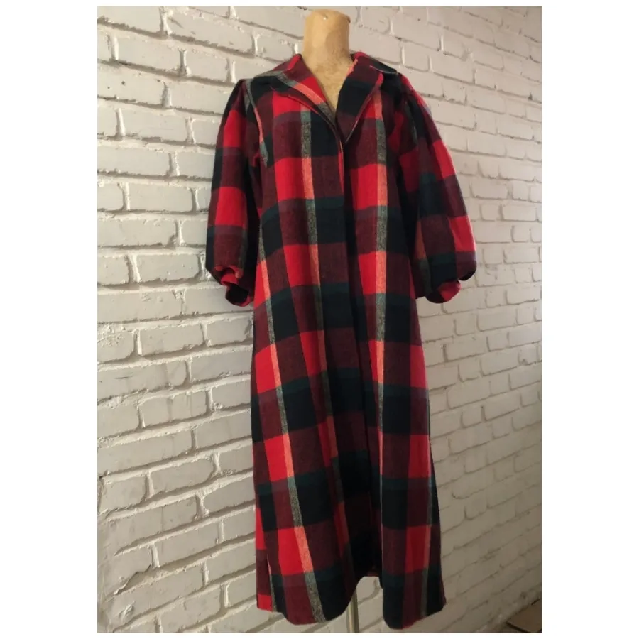 کت چارخانه قرمز مشکی