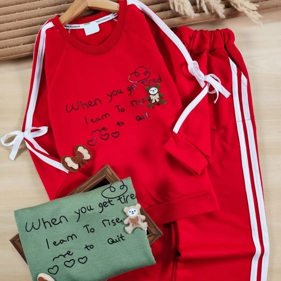 بلوز و شلوار تدی و پاپیون