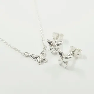 گردنبند گوشواره نقره 925