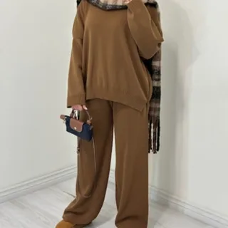 ست بلوز شلوار بافت