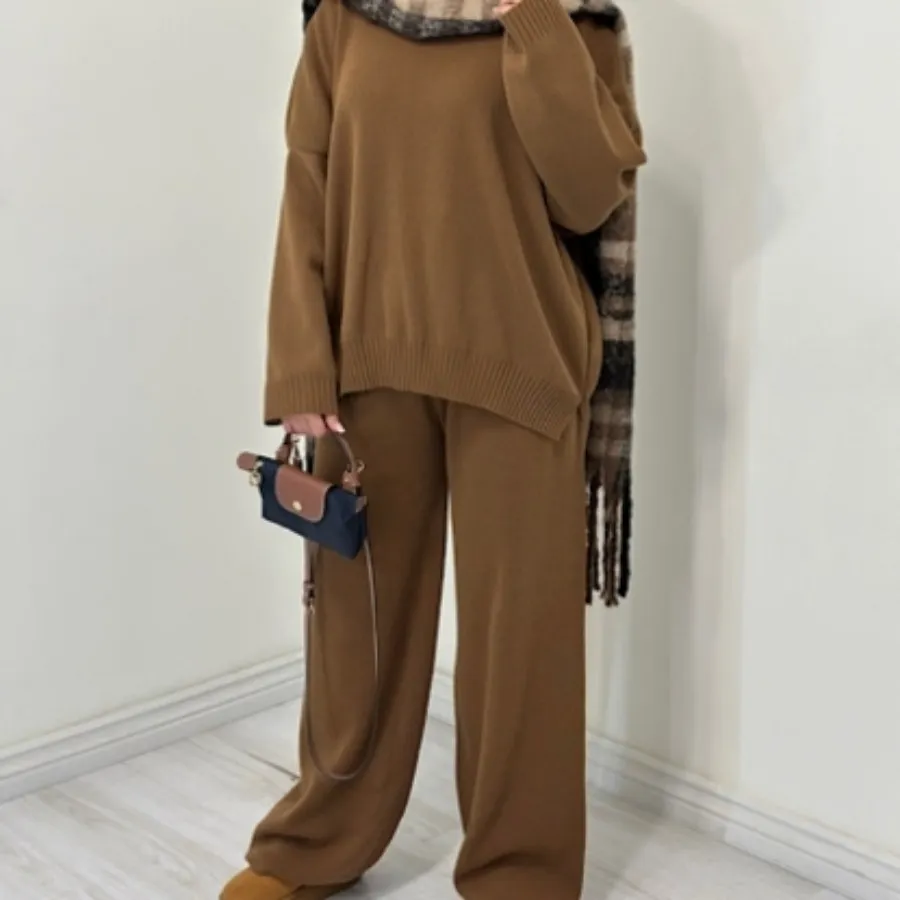 ست بلوز شلوار بافت