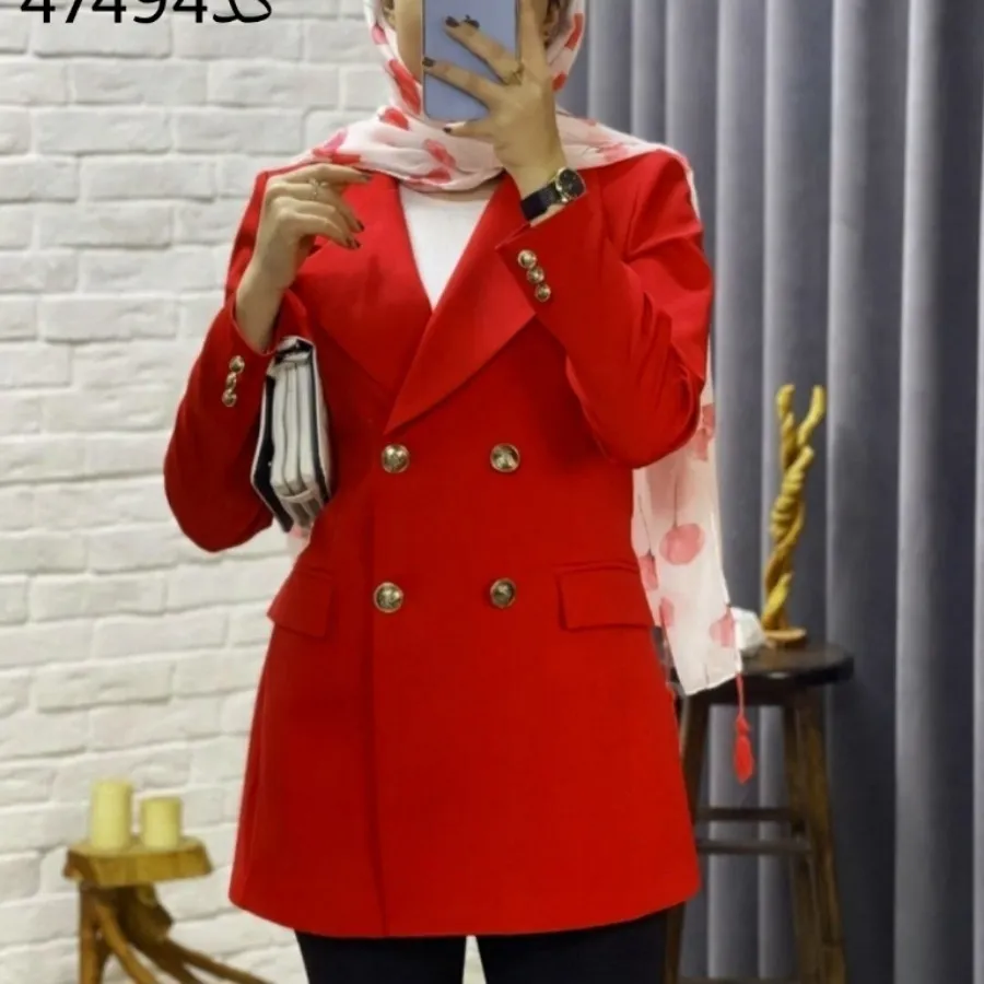 کت مانتویی قرمز یلدایی