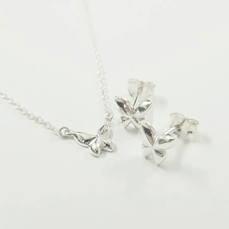 گردنبند گوشواره نقره 925