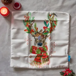 کاور کوسن مخمل گوزن ترک