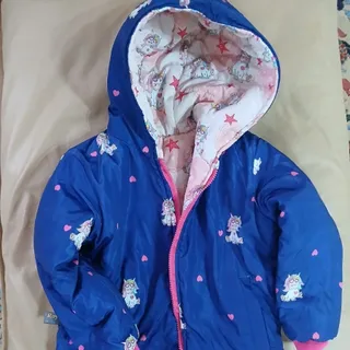 کاپشن دو رو دخترانه