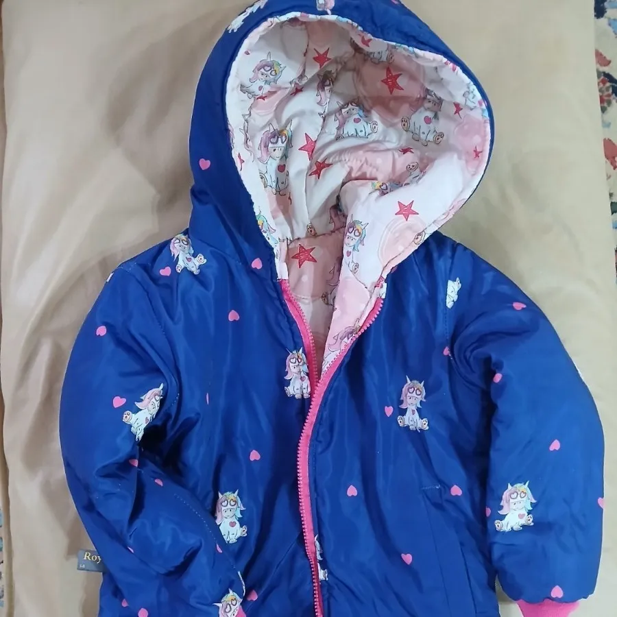 کاپشن دو رو دخترانه