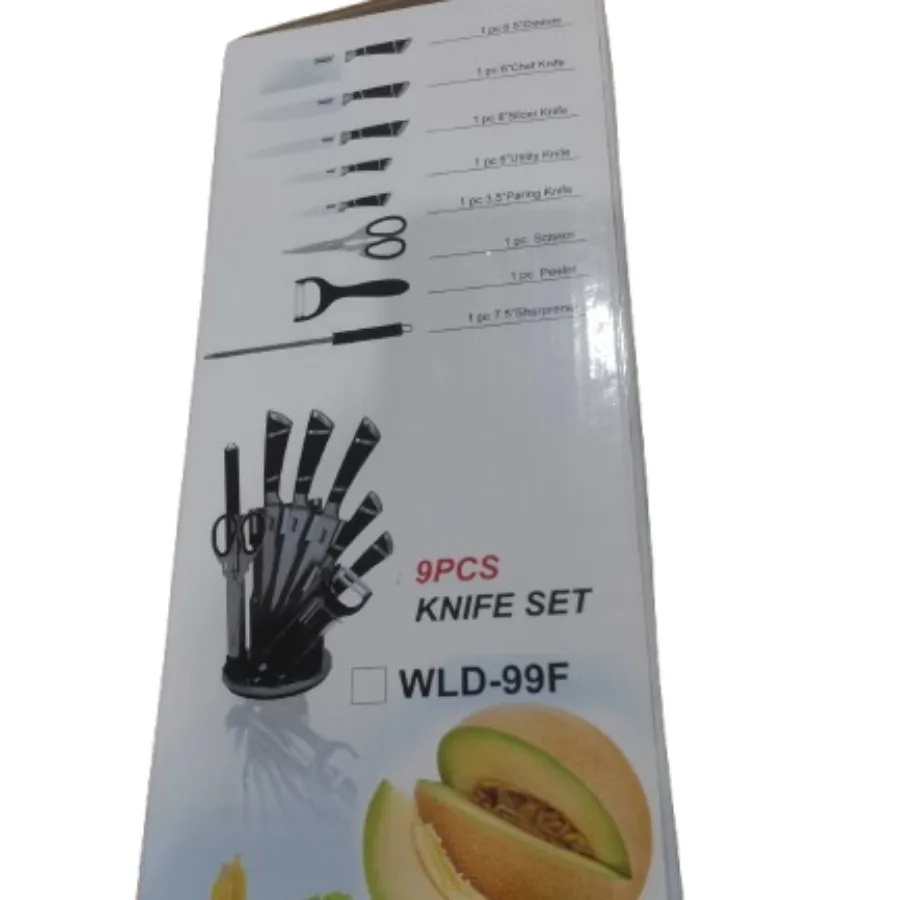 ست 9پارچه چاقو آشپزخانه