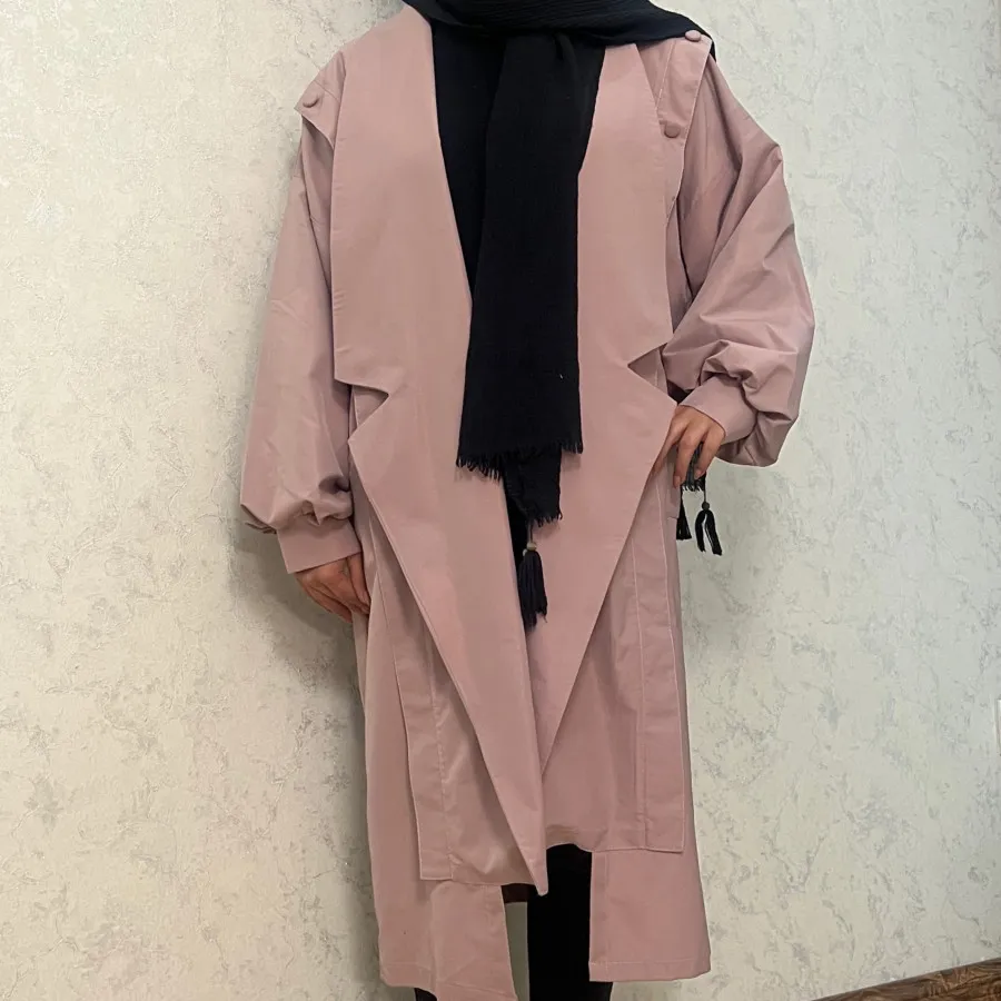 بارونی بلند صورتی