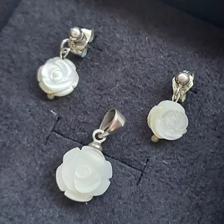 آویز و گوشواره نقره