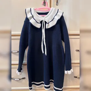 پیراهن بافت دخترانه