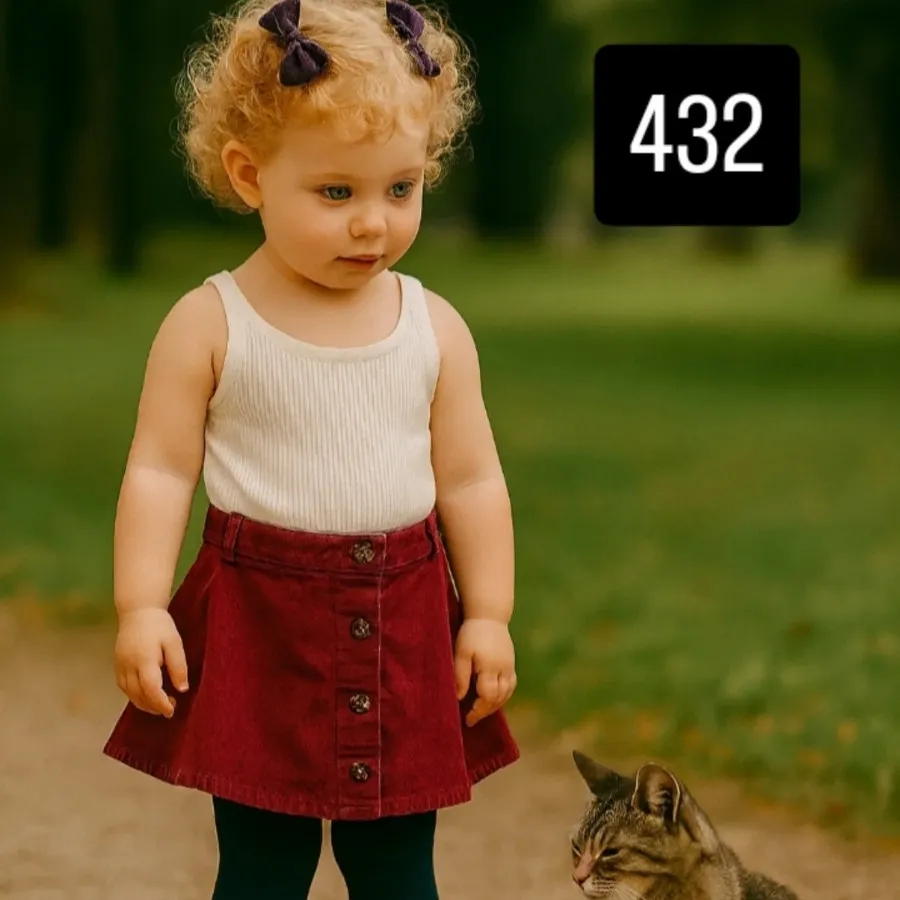 دامن مخمل بچهگانه کد: 432