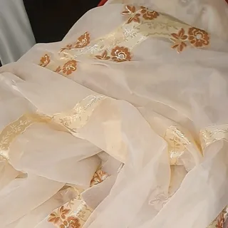 پارچه پرده حریر طلاکوب