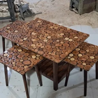 میز وسط با سه تا عسلی