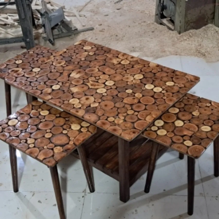 میز وسط با سه تا عسلی