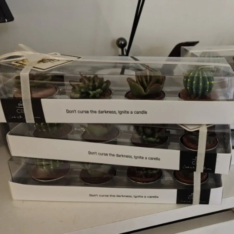 بسته 4تایی شمع کاکتوس