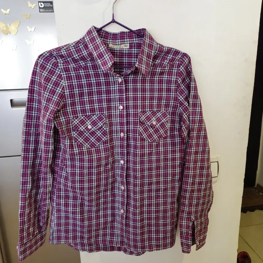 شومیز چهار خانه ترک