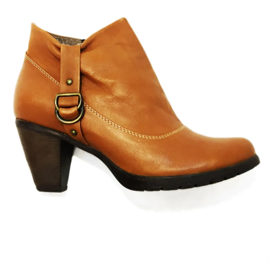 نیم بوت عسلی تیره 40 ترک