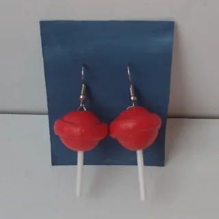 گوشواره آبنبات چوبی