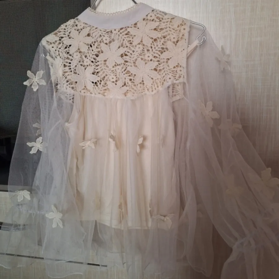 بلوز مجلسی گیپور و تور