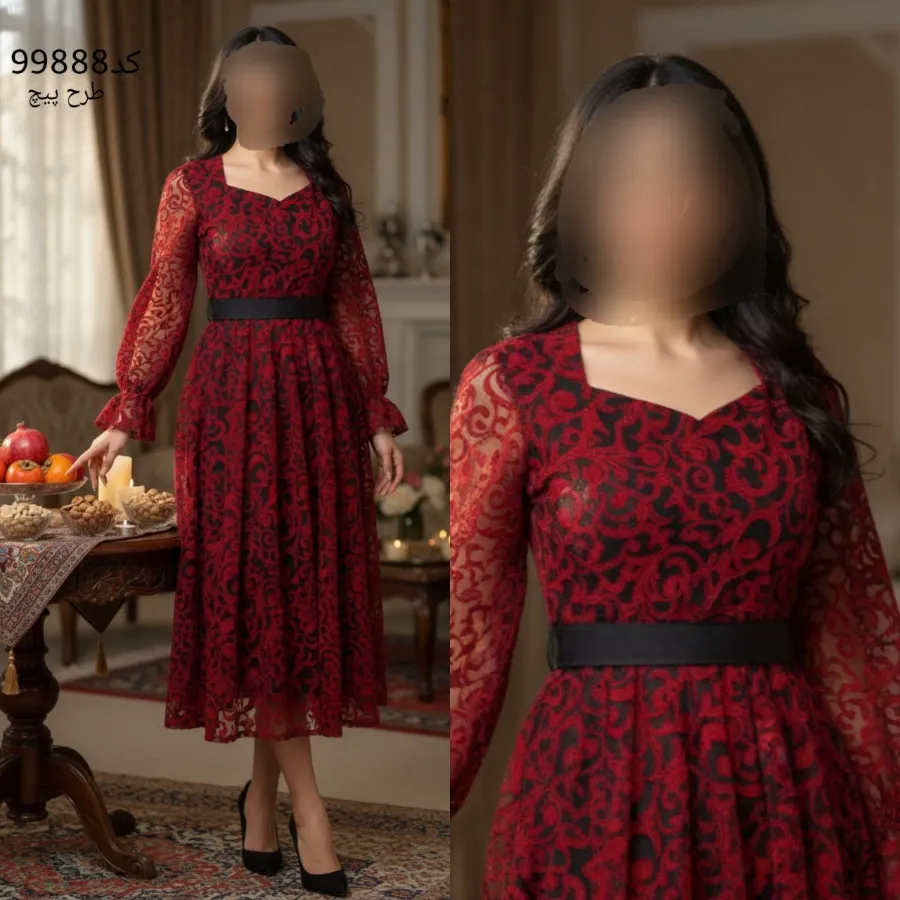 پیراهن قرمز یلدایی