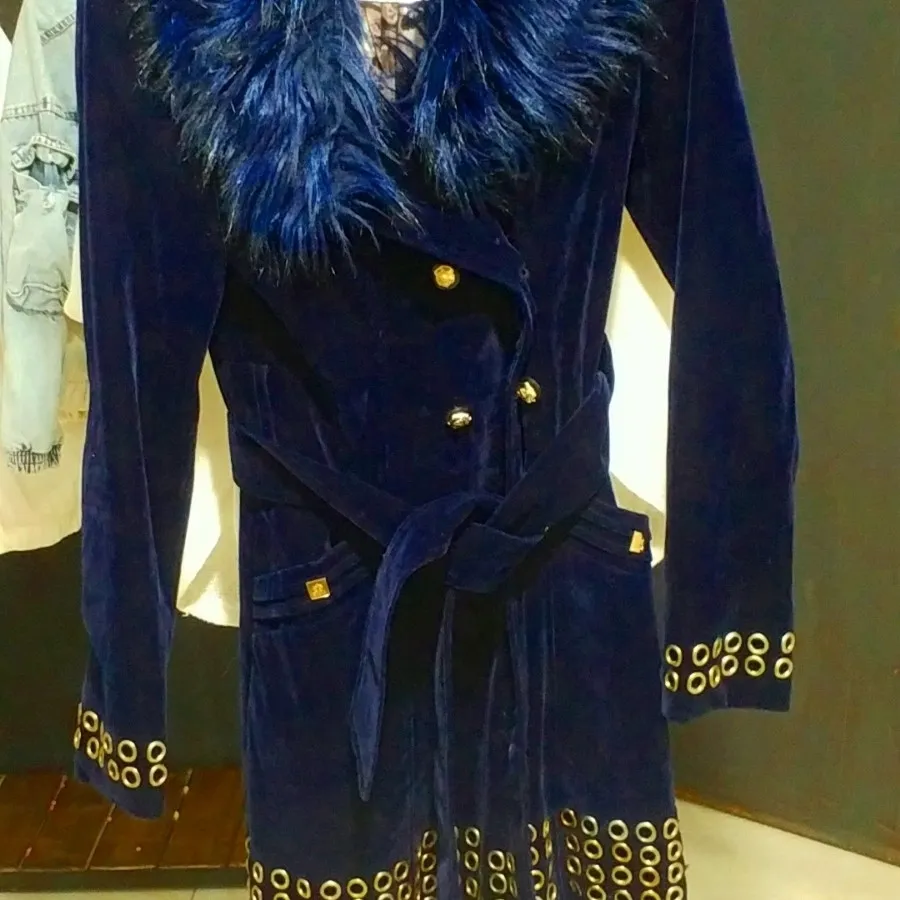 پالتو سورمه ای تیره  جیر