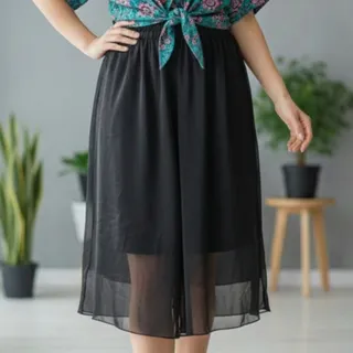 دامن شلواری حریر شاین