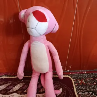 عروسک پلنگ صورتی کاملا نو
