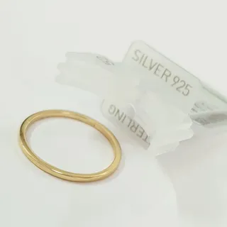 انگشتر نقره 925 طلایی