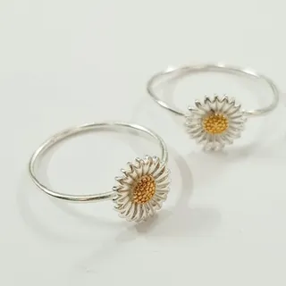 انگشتر نقره 925 گل آفتاب