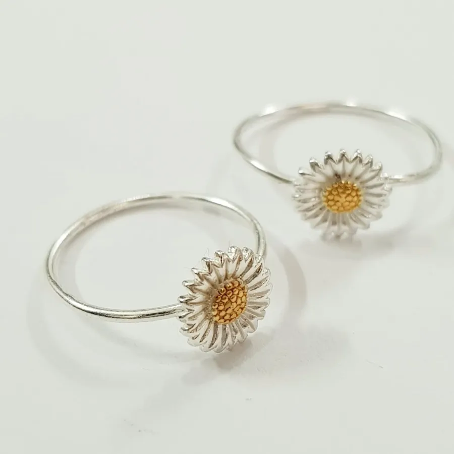 انگشتر نقره 925 گل آفتاب