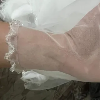 تور عروس2متری دور کریستال