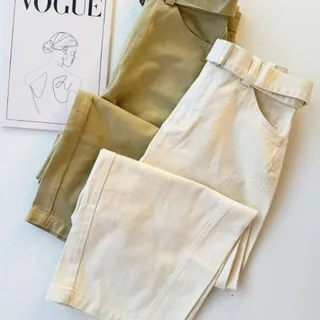 شلوار جنس کتان کره ای .