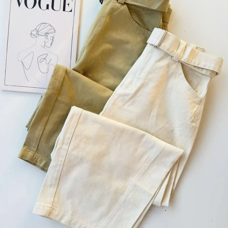 شلوار جنس کتان کره ای .