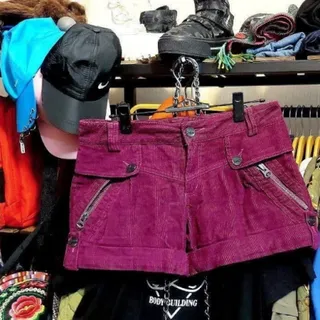 شورتک مخمل کبریتی