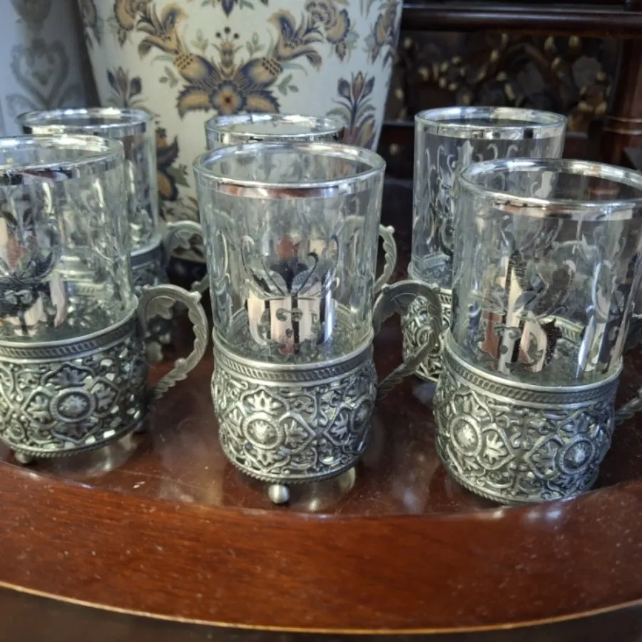 استکان پیوتر 6 عددی