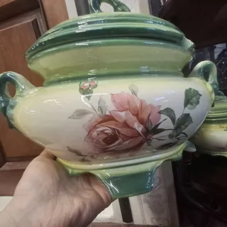 جفت سوپخوری سرامیک قدیمی