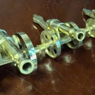 3 عدد توپ چنگی برنز هندی