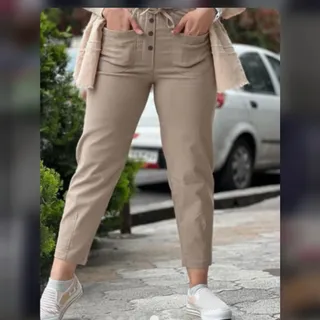 شلوار کتان مام