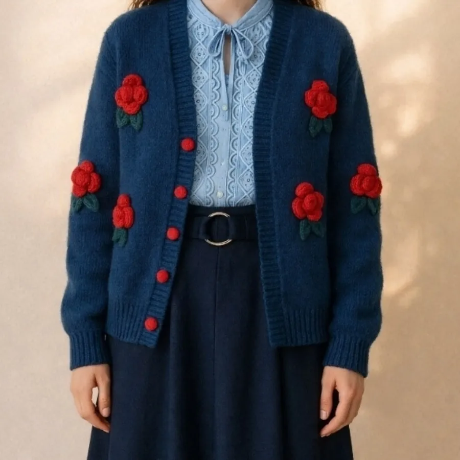 ژاکت بافت دکمهدار ترک