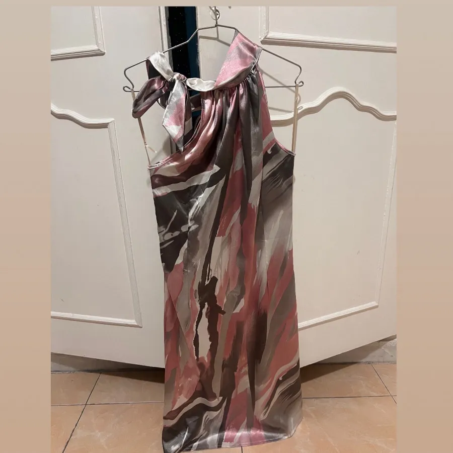 پیراهن ساتن ابریشم ترک