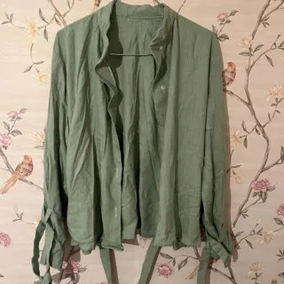 شومیز سبز پسته ای