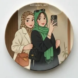 دیوارکوب سفال نقاشی انیمه