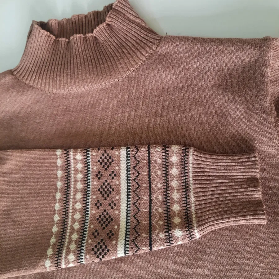 پلیور بلوز بافت یقه ایستا