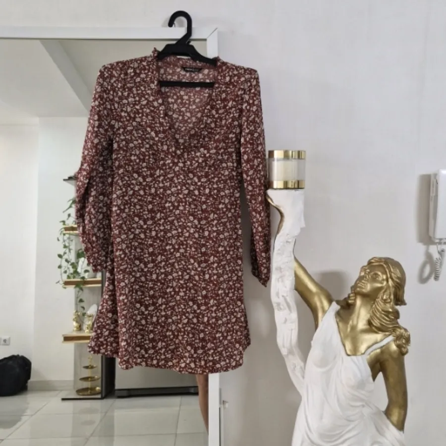 پیراهن حریر گلدار