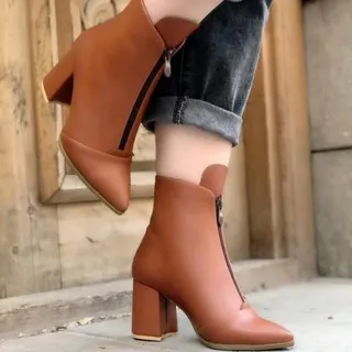 نیم بوت وسط زیپ