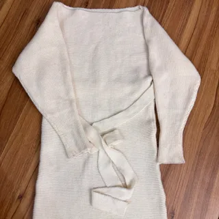 پیراهن بافت شیری رنگ