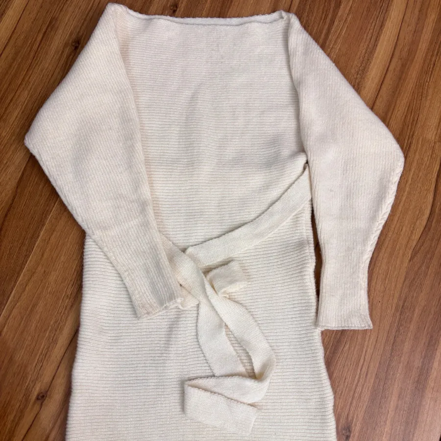 پیراهن بافت شیری رنگ