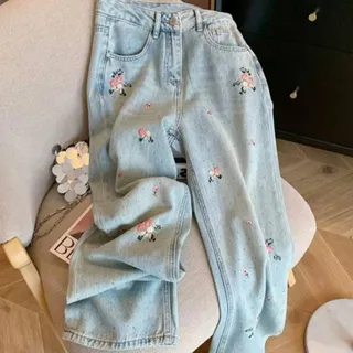 شلوار جین گلدوزی