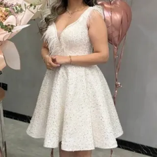 پیراهن عروسکی سفید